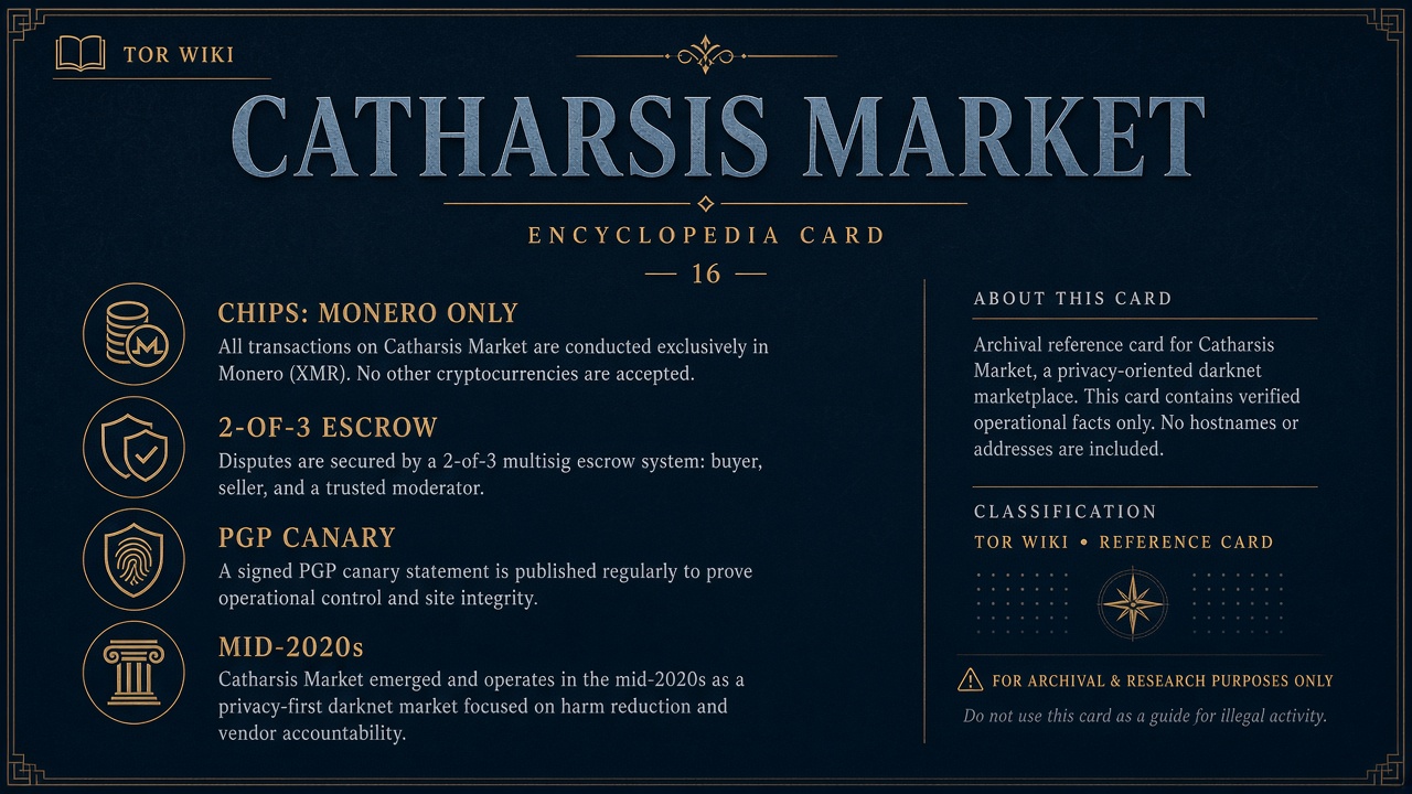 Catharsis card on Tor Wiki